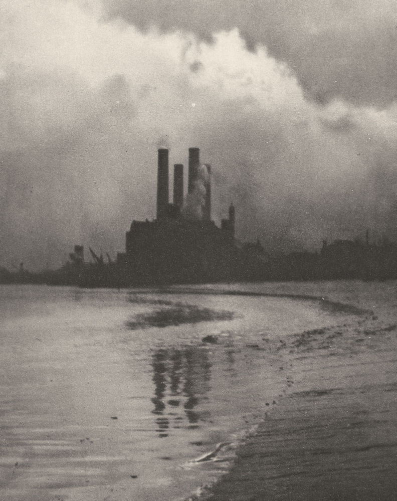 LONDON. Chelsea Chimneys. Power Station on the site of Cremorne Gardens 1926